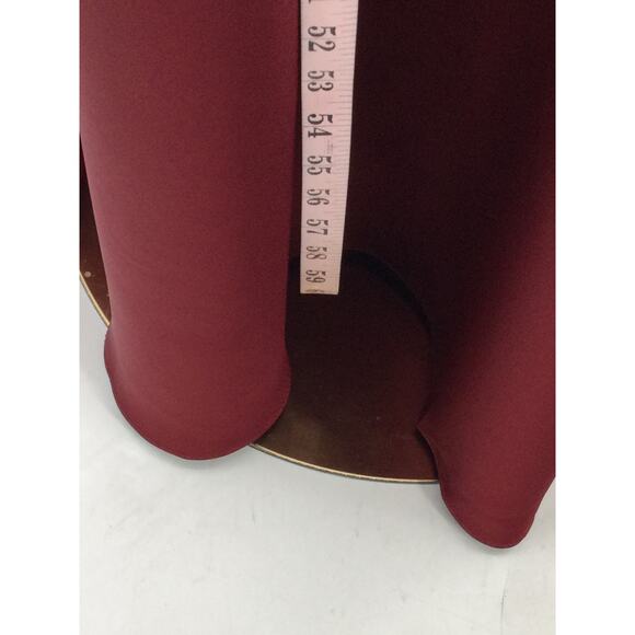AW BRIDAL 6 S Deep Claret Mugwort burgundy halter formal maxi dress NEW B36 - Picture 4 of 9